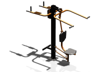 Уличный тренажер "Верхняя тяга Брусья Пресс" УТ339 в Республике Дагестан