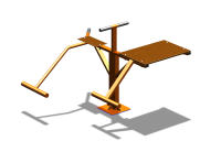 Уличный тренажер "Пресс Гиперэкстензия" УТ327 в Республике Дагестан