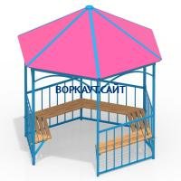 Беседка с лавками МАФ 4120 в Республике Дагестан