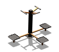 Уличный тренажер "Твистер тройной" УТ337 в Республике Дагестан