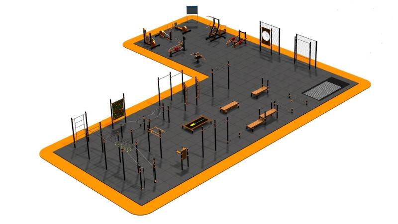 Дизайн проект спортплощадки Угловая в Республике Дагестан