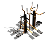 Уличный тренажер "Шпагат Маятник Лыжник двойной" УТ335 в Республике Дагестан