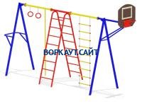 Гимнастический комплекс с баскетбольным щитом МАФ 3001 в Республике Дагестан