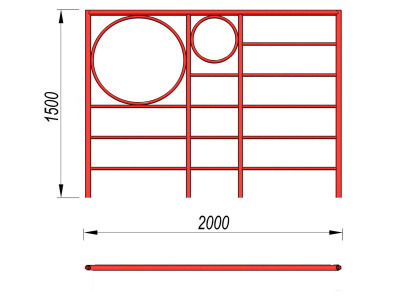 Шведская стенка с кольцами МАФ 3502 в Республике Дагестан