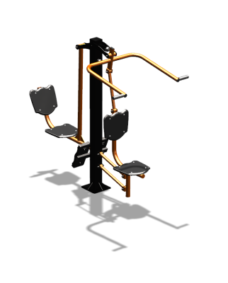 Уличный тренажер "Верхняя тяга Жим ногами" УТ322 в Республике Дагестан