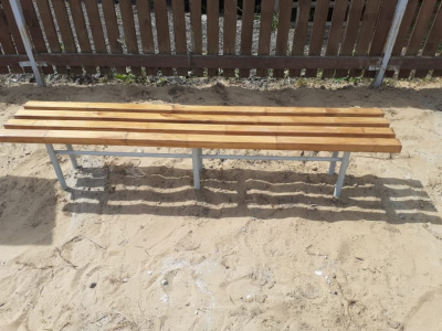 Двухметровая лавочка без спинки 2 м МАФ 1602 в Республике Дагестан