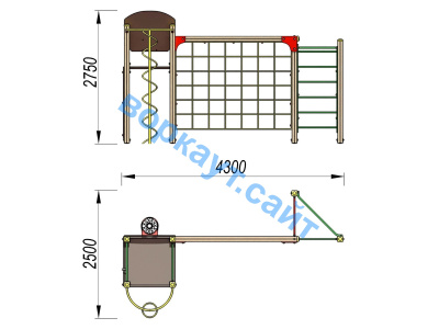 Детский спортивный комплекс Игровой ДСК 3111 в Республике Дагестан Детский спортивный комплекс Игровой ДСК 3111 в Республике Дагестан