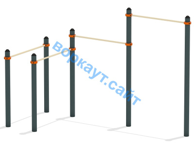 Турник двойной с брусьями ВС-17 в Республике Дагестан