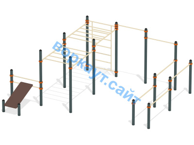 Спортивный комплекс воркаут ВС-50 в Республике Дагестан