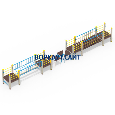 Детский спортивный комплекс Двойной мостик ДСК 3115 в Республике Дагестан