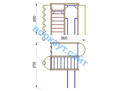 Детский спортивный комплекс Гимнастический ДСК 3107 в Республике Дагестан