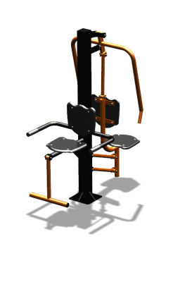 Уличный тренажер "Жим от груди Флекс" УТ324 в Республике Дагестан