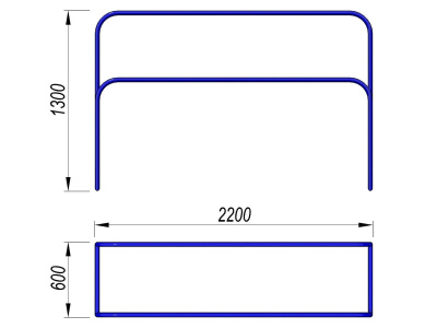 Брусья разновысокие МАФ 3531 в Республике Дагестан
