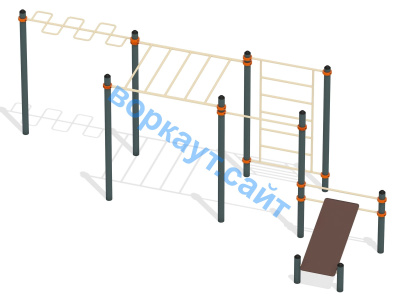 Спортивный комплекс воркаут ВС-45 в Республике Дагестан