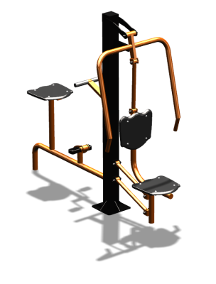 Уличный тренажер "Жим от груди Вело" УТ321 в Республике Дагестан