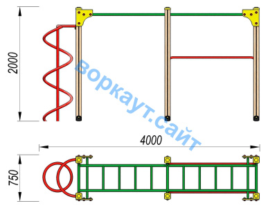 Детский спортивный комплекс ДСК 3104 в Республике Дагестан