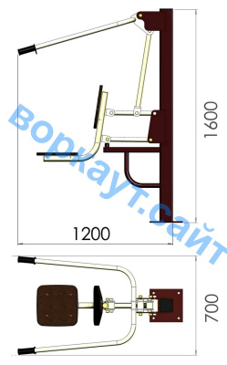 Уличный тренажер "Тяга сверху" УТ 001 в Республике Дагестан
