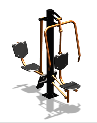 Уличный тренажер "Жим от груди Жим ногами" УТ304 в Республике Дагестан