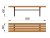 Лавочка без спинки МАФ 1601 в Республике Дагестан Лавочка без спинки МАФ 1601 в Республике Дагестан