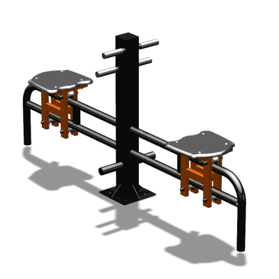 Уличный тренажер  "Каталка двойная"   УТ215 в Республике Дагестан