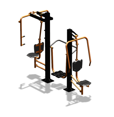 Уличный тренажер "Жим от себя Шагомер Баттерфляй" УТ303 в Республике Дагестан