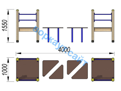 Детский спортивный комплекс Мостик ДСК 3114 в Республике Дагестан