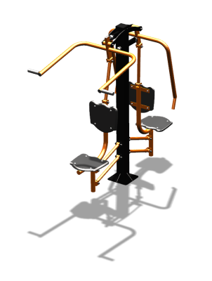 Уличный тренажер "Жим от груди Верхняя тяга" УТ314 в Республике Дагестан
