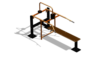 Силовой уличный тренажер  "Горизонтальный жим"  УТ402 в Республике Дагестан