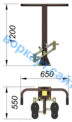 Уличный тренажер "Балансир" УТ 007 в Республике Дагестан