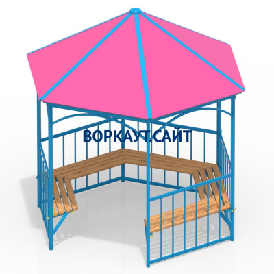 Беседка с лавками МАФ 4120 в Республике Дагестан