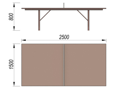 Теннисный стол МАФ 3517 в Республике Дагестан
