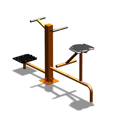 Уличный тренажер "Твистер стоя Твистер сидя" УТ323 в Республике Дагестан