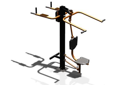 Уличный тренажер "Верхняя тяга Брусья Пресс" УТ339 в Республике Дагестан