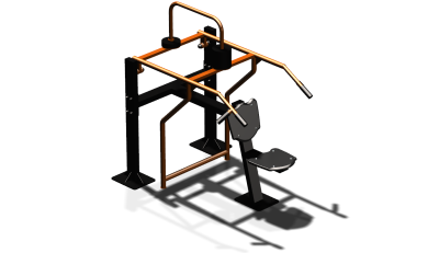 Силовой уличный тренажер  "Жим вверх сидя"  УТ403 в Республике Дагестан