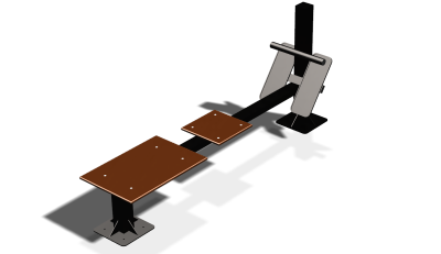 Силовой уличный тренажер  "Скамья для пресса"  УТ415 в Республике Дагестан